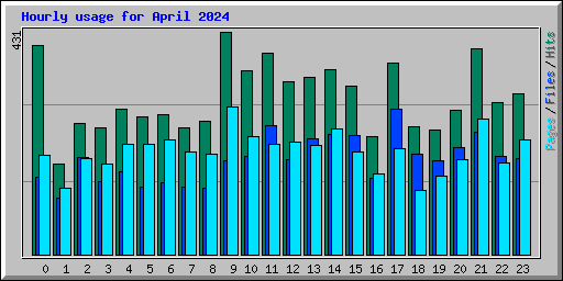 Hourly usage for April 2024
